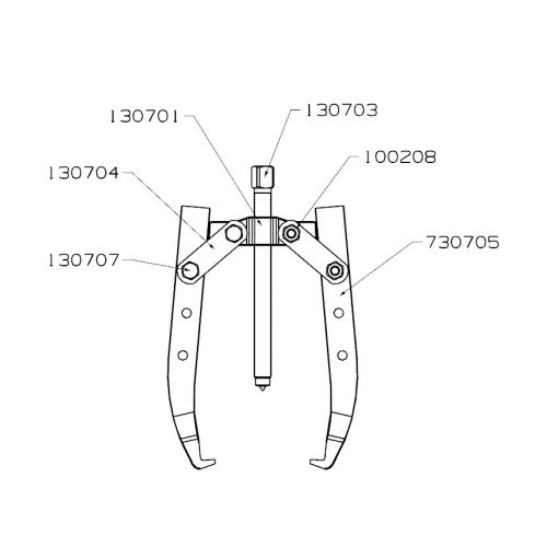 EXTRACTOR FORZA SERIE 7300 MECÁNICO DE 2 PATAS
